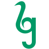 Handrawn letter b merging with rigid letter g